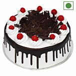 Eggless 1 kg black forest Gateau Cake