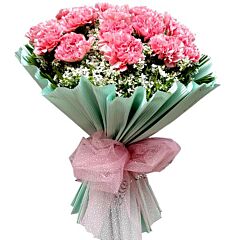 Flower Bunch of Pink Carnations