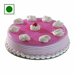 1 Kg. Eggless strawberry cake 