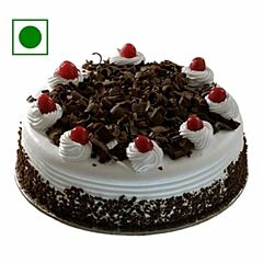 Half Kg. Eggless black forest cake