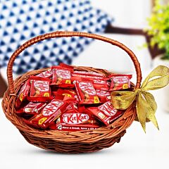 Kitkat Chocolates in a Basket
